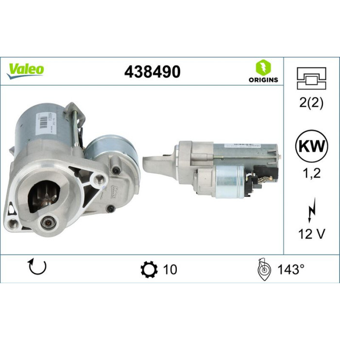 Valeo Anlasser 438490 Valeo Anlasser 438490