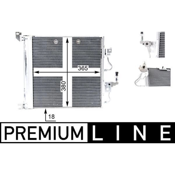 MAHLE Kondensator, Klimaanlage AC 376 000P MAHLE Kondensator, Klimaanlage AC 376 000P