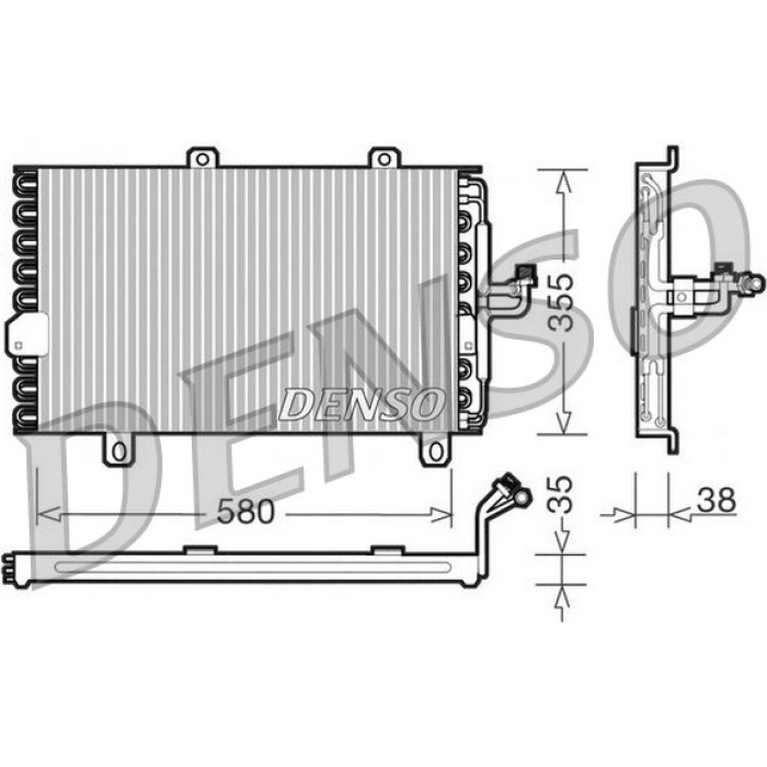 Denso Klimakondensator DCN09142 Denso Klimakondensator DCN09142