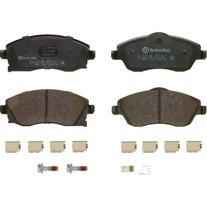 P 59 036 Brembo Prime Bremsbelagsatz Vorderachse – P 59 036 – 132 x 51 x 17 mm – Bremssystem Lucas – OE Nummer 09200108 P 59 036 Brembo Prime Bremsbelagsatz Vorderachse – P 59 036 – 132 x 51 x 17 mm – Bremssystem Lucas – OE Nummer 09200108