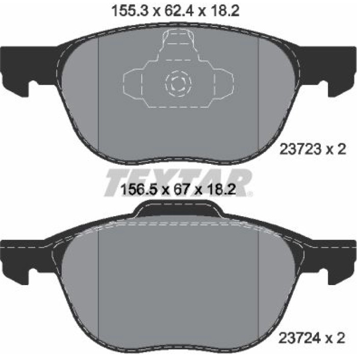 2372301 Textar Bremsbelagsatz 2372301