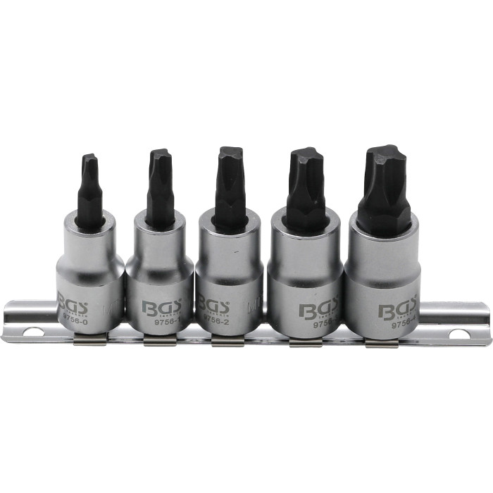 BGS Bit-Einsatz-Satz Antrieb Innenvierkant 10 mm (3/8 ) 4-kant Profil (für MTS-Mortorq) MTS0 - MTS04 5-tlg 9756 BGS Bit-Einsatz-Satz Antrieb Innenvierkant 10 mm (3/8 ) 4-kant Profil (für MTS-Mortorq) MTS0 - MTS04 5-tlg 9756