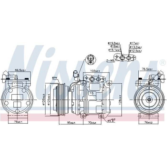 Nissens Klimakompressor PKW 890233 Nissens Klimakompressor PKW 890233