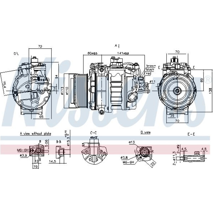Nissens Klimakompressor PKW 890060 Nissens Klimakompressor PKW 890060