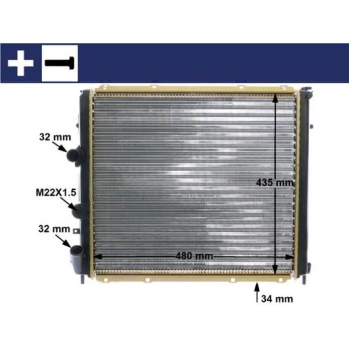 MAHLE Kühler, Motorkühlung CR 1502 000S MAHLE Kühler, Motorkühlung CR 1502 000S