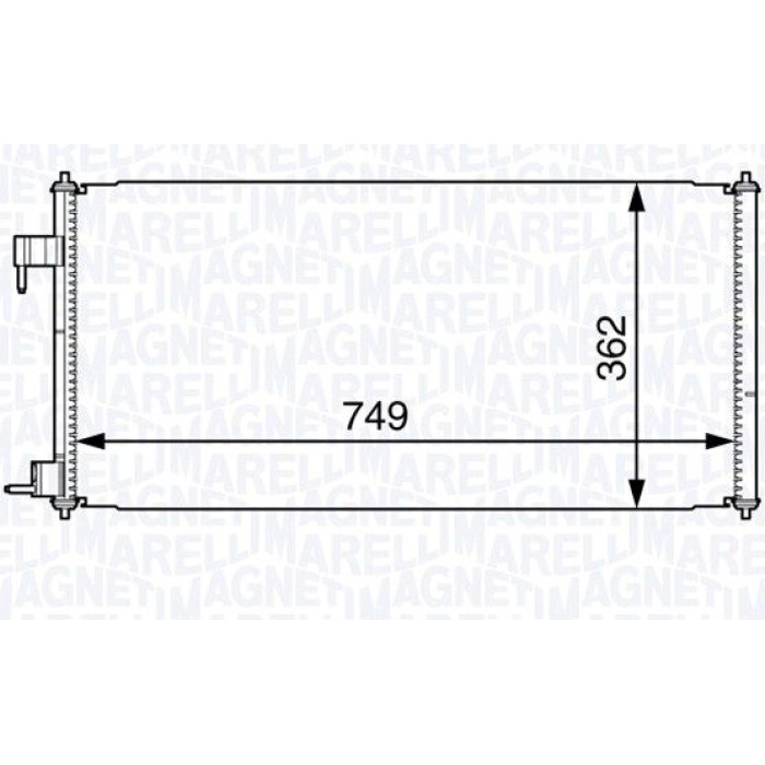 Magneti Marelli Klimakondensator 350203727000 Magneti Marelli Klimakondensator 350203727000