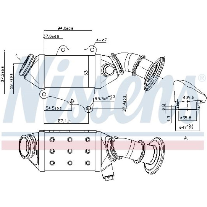 Nissens AGR-Kühler 989403 Nissens AGR-Kühler 989403