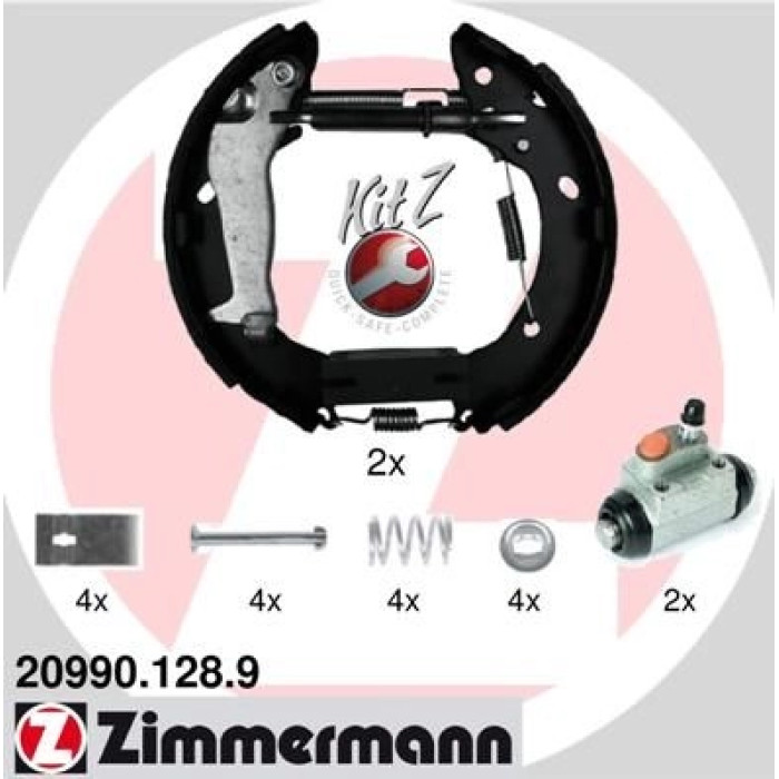 ZIMMERMANN Bremsbacken 20990.128.8 ZIMMERMANN Bremsbacken 20990.128.8