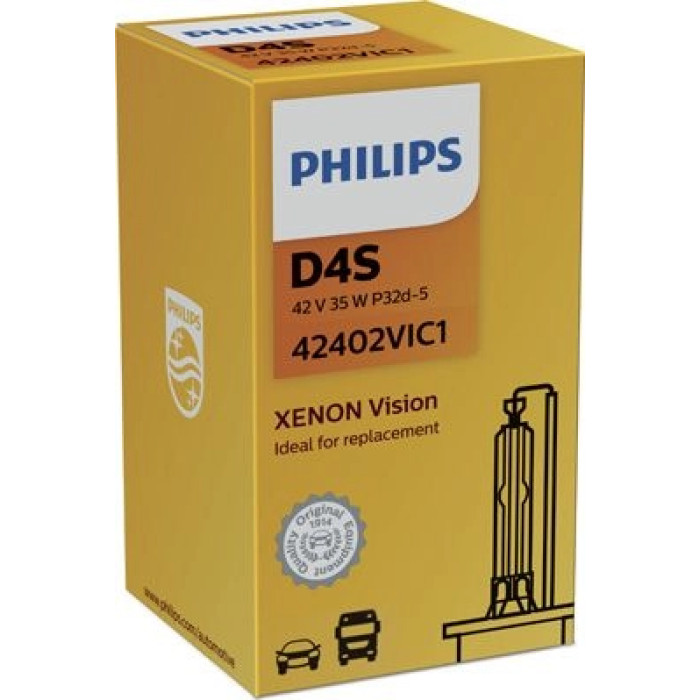 42402VIC1 PHILIPS D4S Xenon-Brenner Vision 42 V 35 W P32d-5, 1 Stück - 42402VIC1 - l 42402VIC1 PHILIPS D4S Xenon-Brenner Vision 42 V 35 W P32d-5, 1 Stück - 42402VIC1 - l