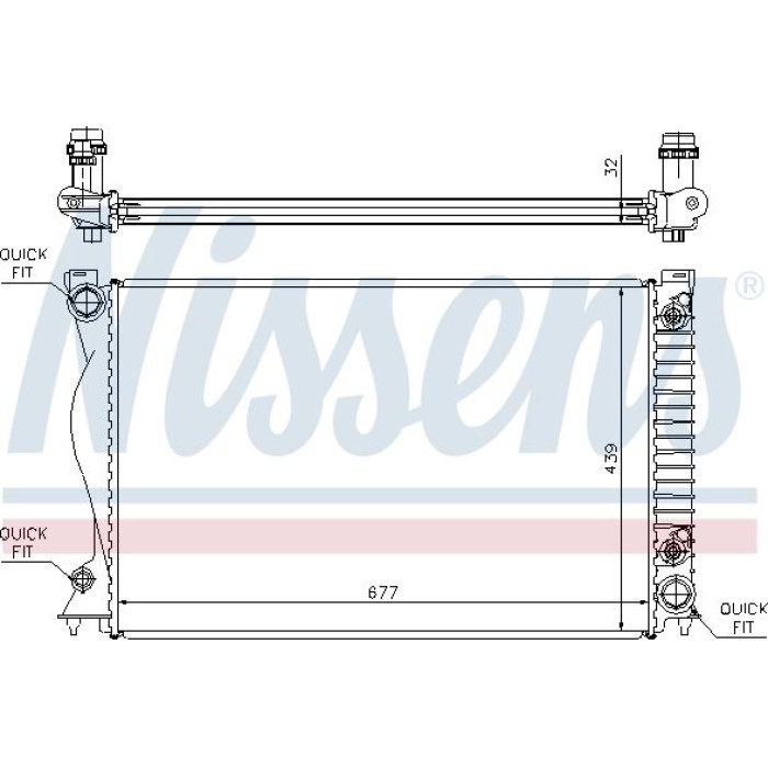Nissens Wasserkühler PKW 60236A Nissens Wasserkühler PKW 60236A