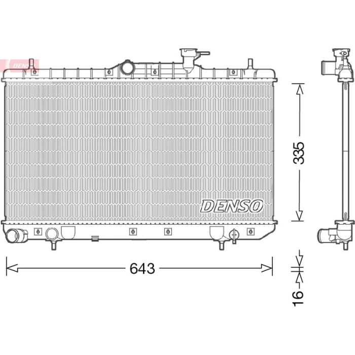 DRM41014 Denso Motorkühler DRM41014