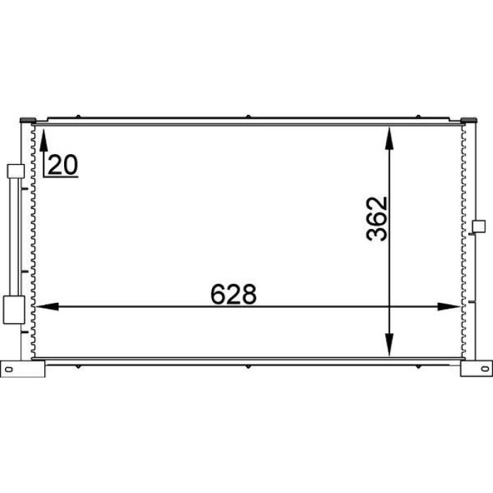 MAHLE Kondensator, Klimaanlage AC 258 000P MAHLE Kondensator, Klimaanlage AC 258 000P
