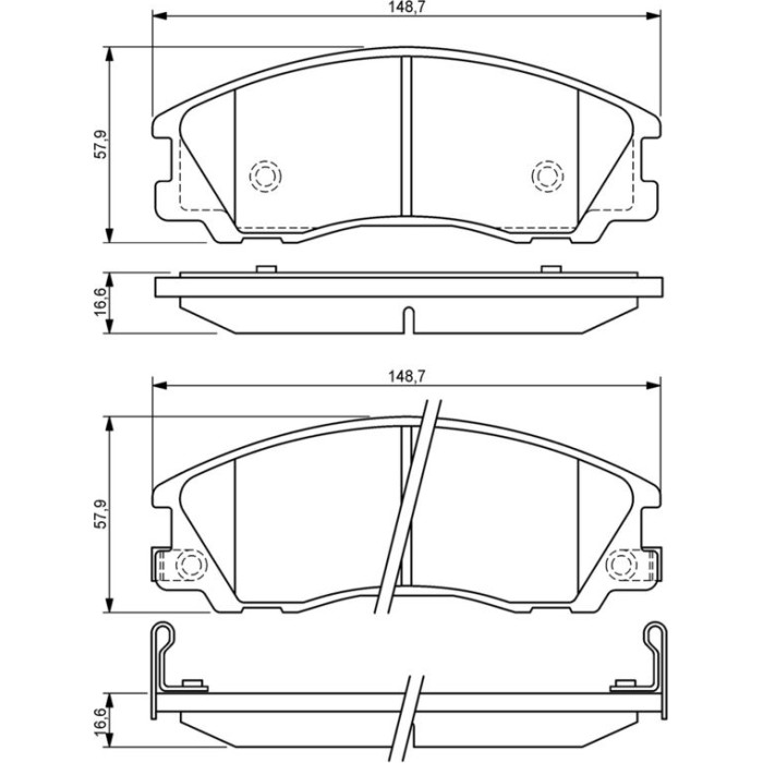Bosch Bremsbelagsatz 0 986 494 138 Bosch Bremsbelagsatz 0 986 494 138