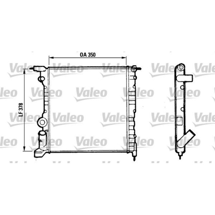 Valeo Motorkühler 816656 Valeo Motorkühler 816656