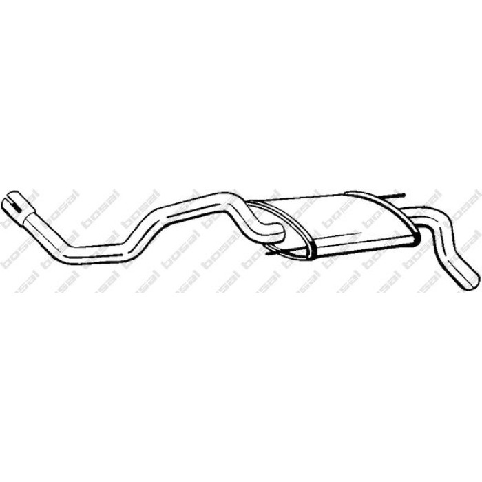 Bosal Schalldämpfer 233-605 Bosal Schalldämpfer 233-605