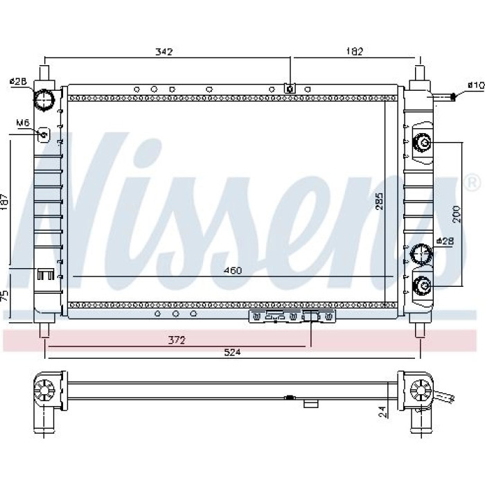 Nissens Wasserkühler PKW 61663