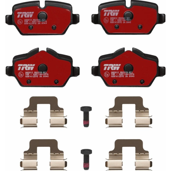 TRW Bremsbelagsatz BMW 1/3 1 6-2 0 03-13 Dtec Cotec GDB1612DTE TRW Bremsbelagsatz BMW 1/3 1 6-2 0 03-13 Dtec Cotec GDB1612DTE