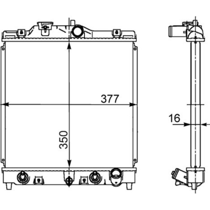 MAHLE Kühler, Motorkühlung CR 611 000S