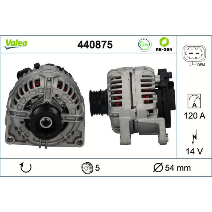 Valeo Lichtmaschine 440875 Valeo Lichtmaschine 440875