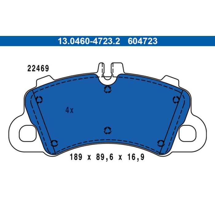 ATE Bremsbelagsatz 13.0460-4723.2 ATE Bremsbelagsatz 13.0460-4723.2