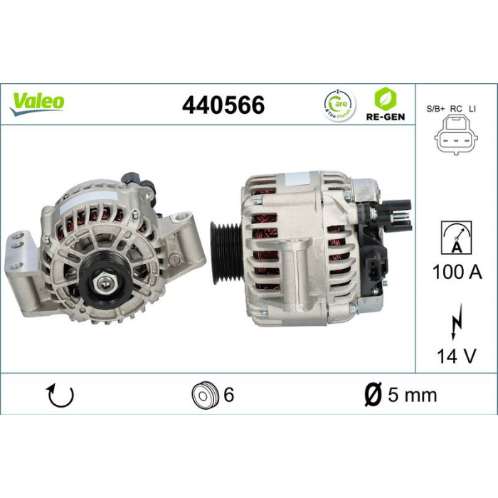 Valeo Lichtmaschine 440566 Valeo Lichtmaschine 440566
