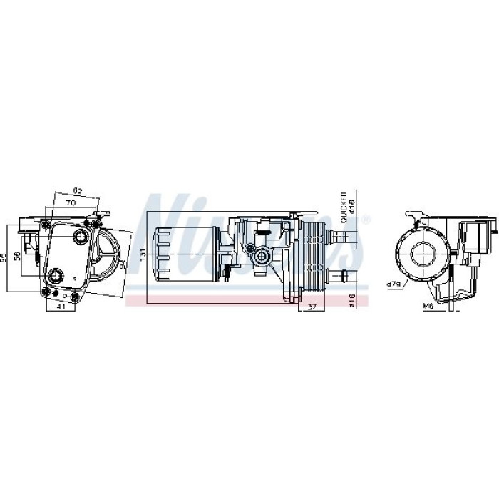 Nissens Ölkühler PKW 91337 Nissens Ölkühler PKW 91337