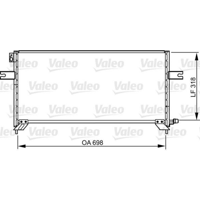 Valeo Klimakondensator 814304 Valeo Klimakondensator 814304