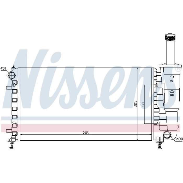 Nissens Wasserkühler PKW 61888 Nissens Wasserkühler PKW 61888