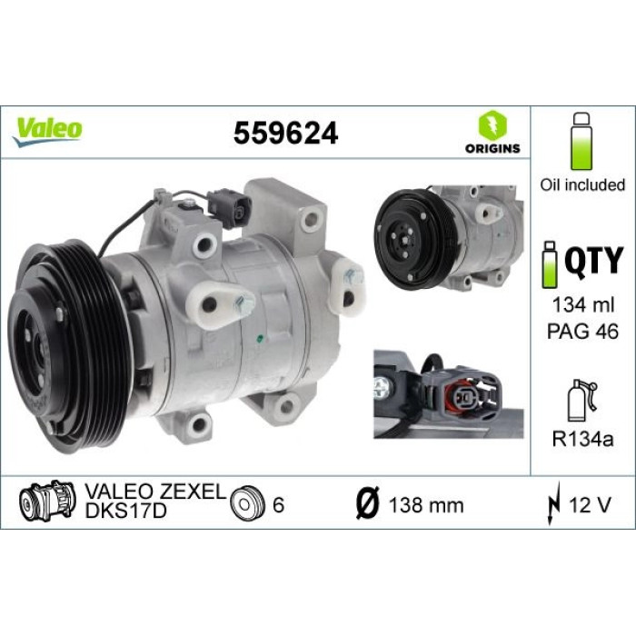 Valeo Klimakompressor 559624 Valeo Klimakompressor 559624