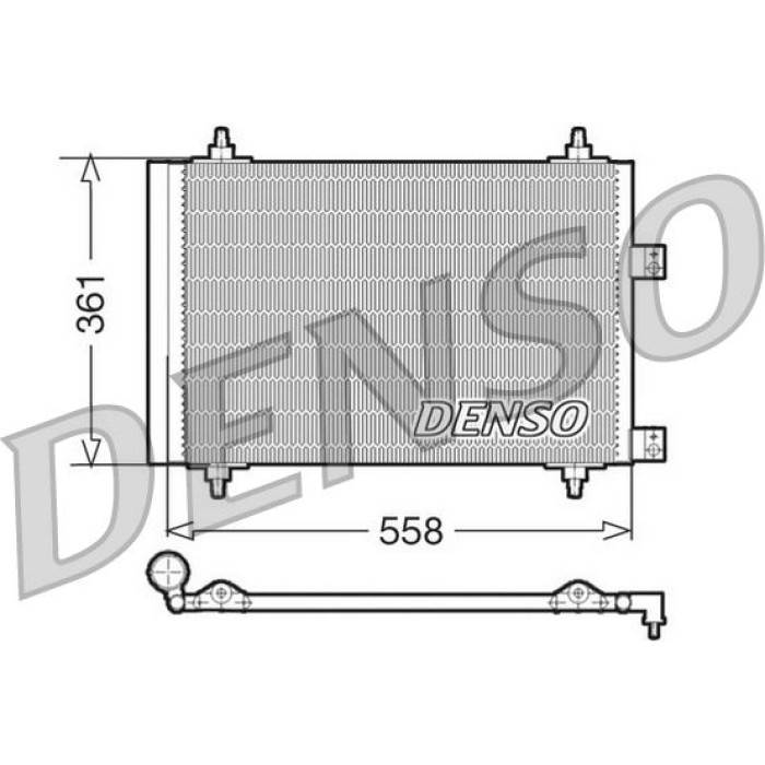 Denso Klimakondensator DCN21016 Denso Klimakondensator DCN21016