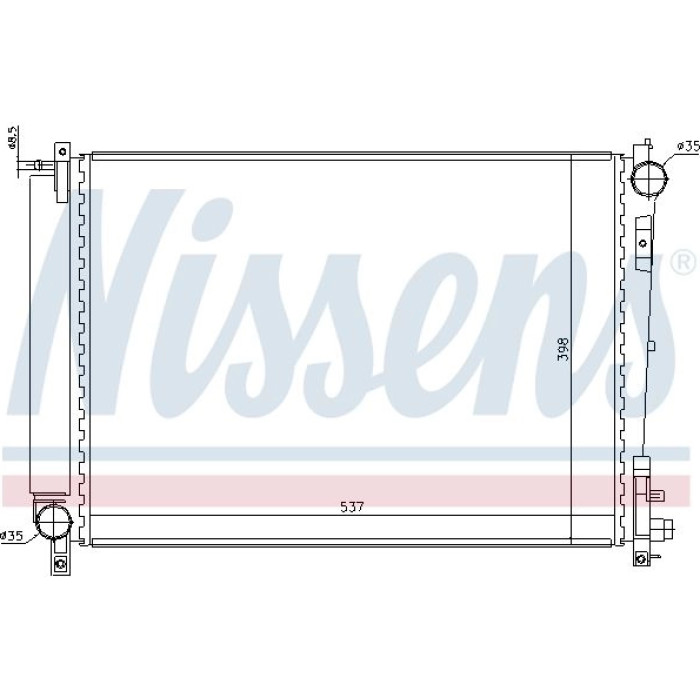 Nissens Wasserkühler PKW 61006 Nissens Wasserkühler PKW 61006