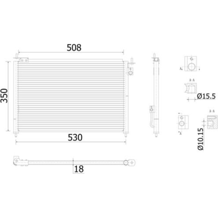 MAHLE Kondensator, Klimaanlage AC 910 000S MAHLE Kondensator, Klimaanlage AC 910 000S