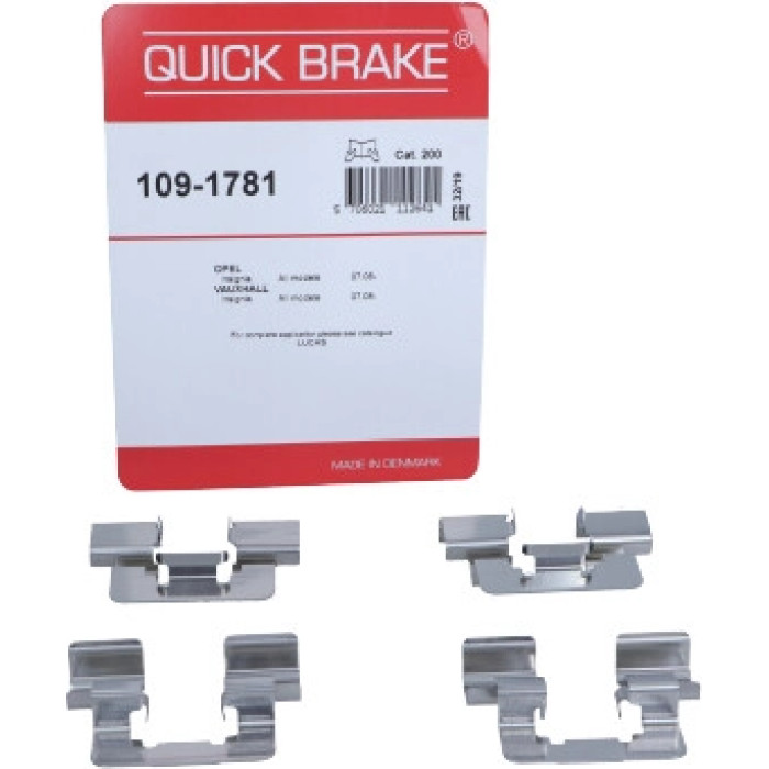Quick Brake Montagesatz für Bremsbeläge 109-1781 Quick Brake Montagesatz für Bremsbeläge 109-1781