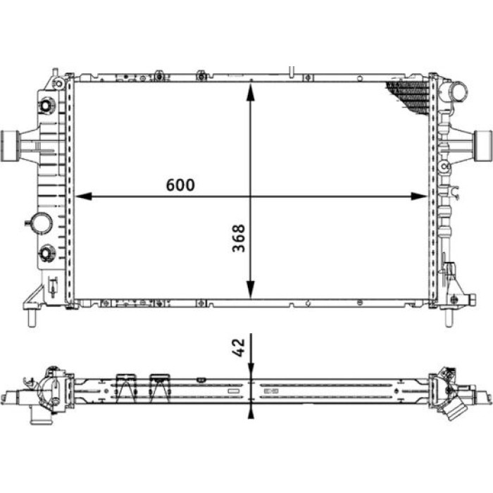 MAHLE Kühler, Motorkühlung CR 320 000S