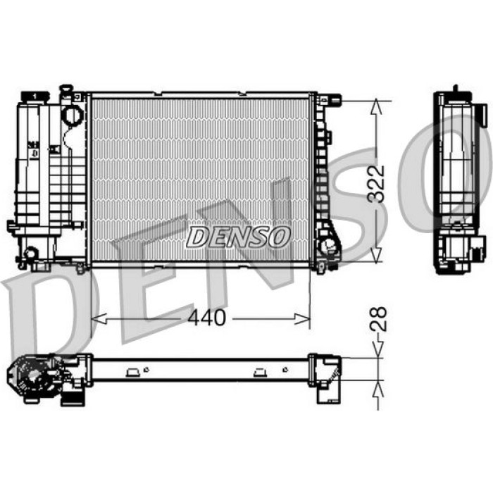 Denso Motorkühler DRM05042 Denso Motorkühler DRM05042