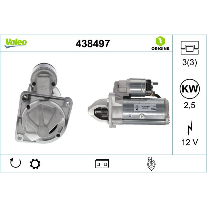 Valeo Anlasser 438497 Valeo Anlasser 438497