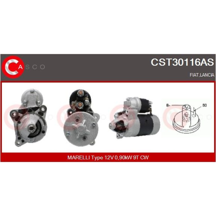 CASCO Anlasser CST30116AS CASCO Anlasser CST30116AS