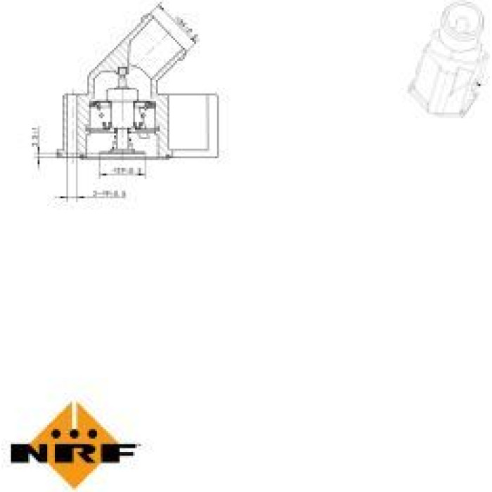 NRF Kühlmittelthermostat 725115 NRF Kühlmittelthermostat 725115