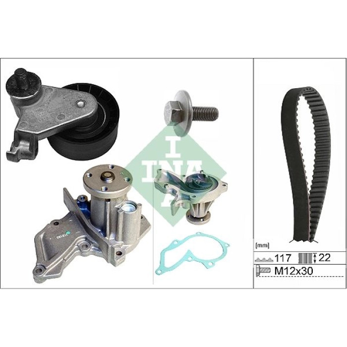 INA Zahnriemensatz mit Wasserpumpe 530 0735 30 INA Zahnriemensatz mit Wasserpumpe 530 0735 30