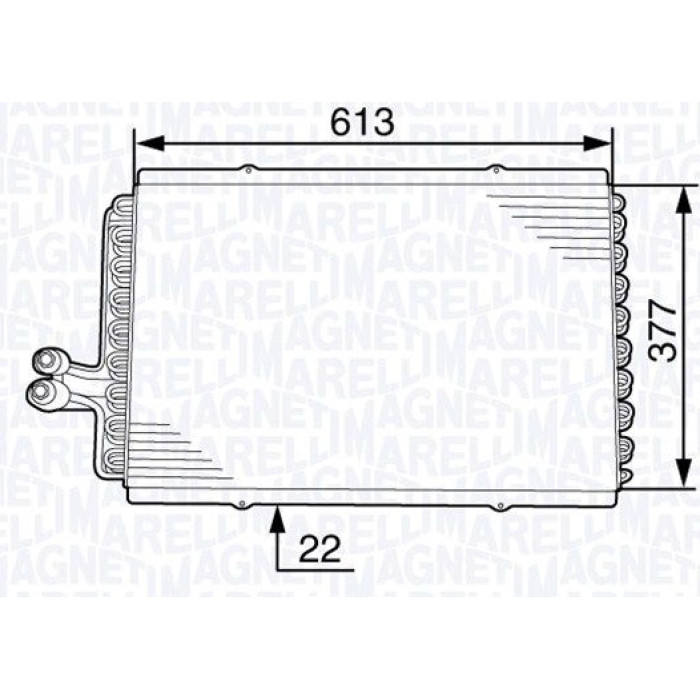 Magneti Marelli Klimakondensator 350203708000