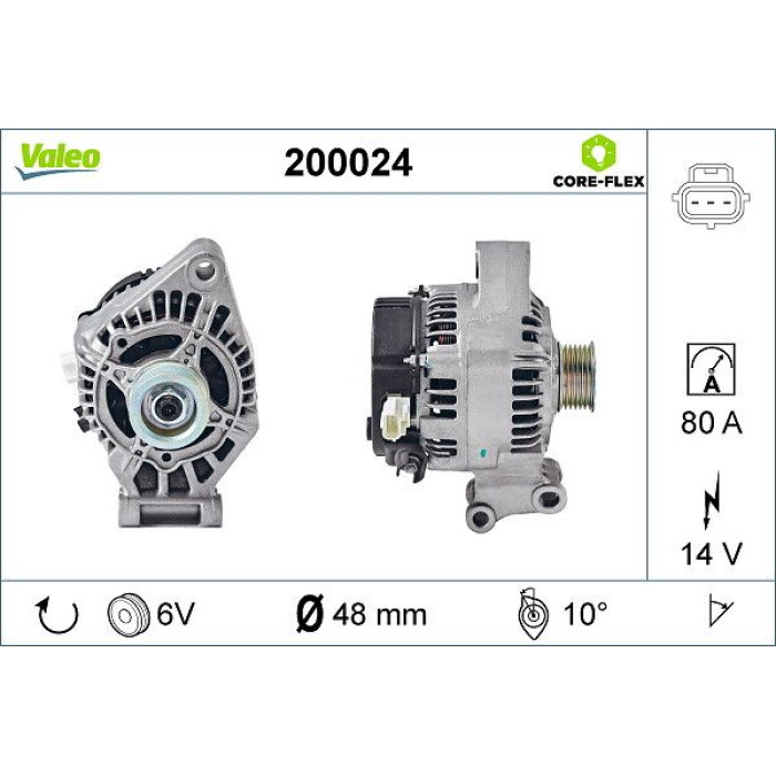Valeo Lichtmaschine 200024 Valeo Lichtmaschine 200024