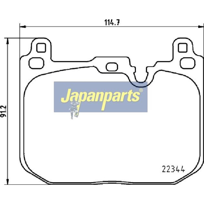 Japanparts Bremsbeläge PA-0135AF Japanparts Bremsbeläge PA-0135AF