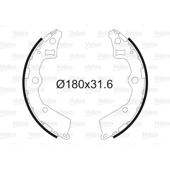 Valeo Bremsbacken 564094 Valeo Bremsbacken 564094