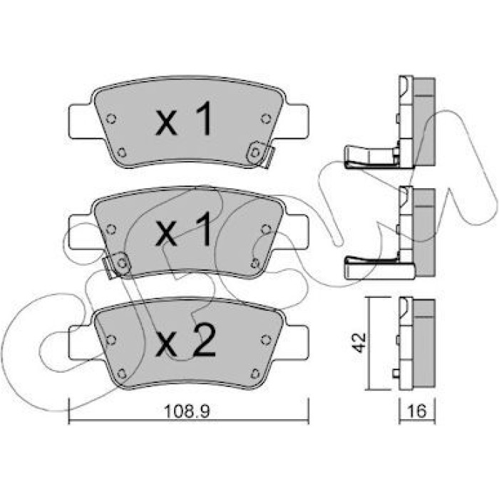 CIFAM Bremsbelagsatz, Scheibenbremse 822-790-0