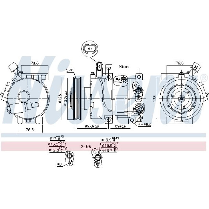 Nissens Klimakompressor PKW 890562 Nissens Klimakompressor PKW 890562