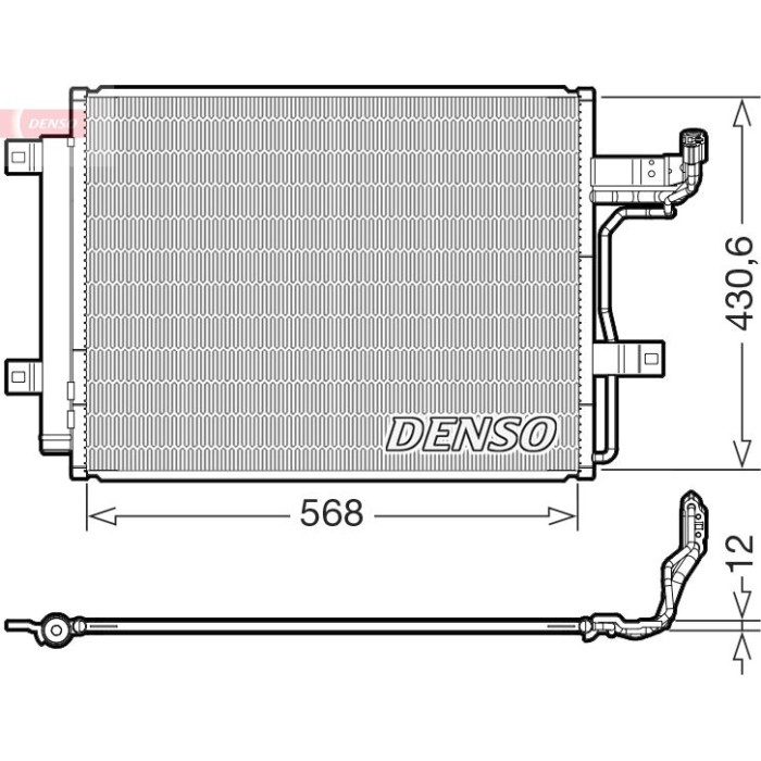 Denso Klimakondensator DCN44019 Denso Klimakondensator DCN44019