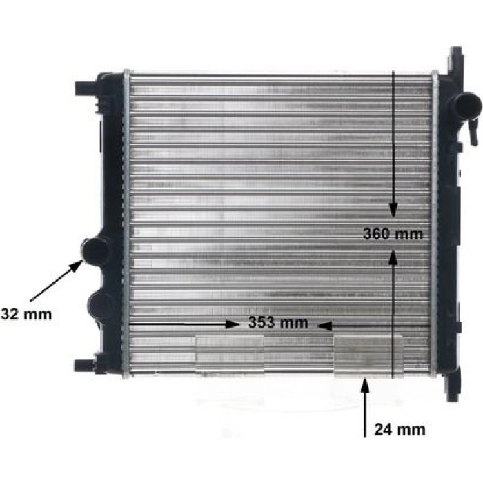 MAHLE Kühler, Motorkühlung CR 831 001S MAHLE Kühler, Motorkühlung CR 831 001S