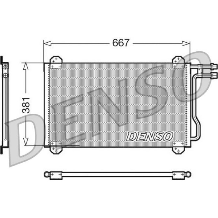 Denso Klimakondensator DCN17055