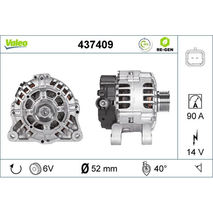 Valeo Lichtmaschine 437409 Valeo Lichtmaschine 437409
