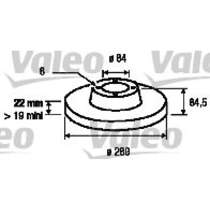 Valeo Bremsscheibe 187040